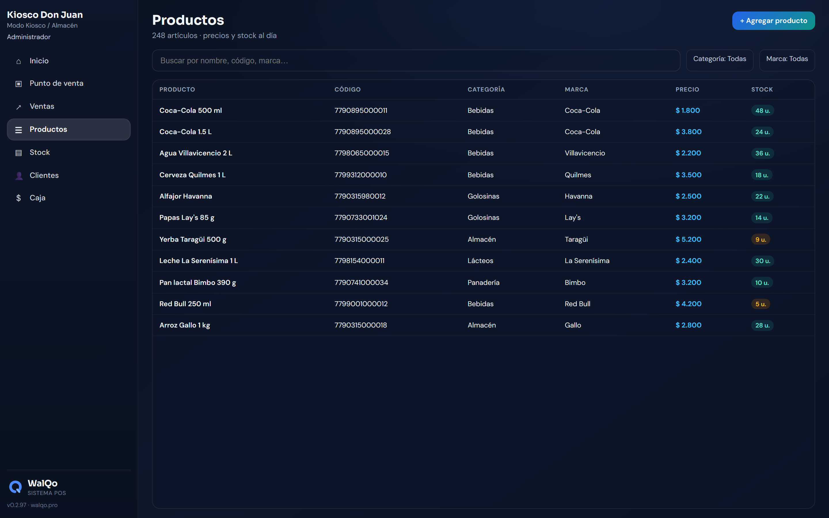 Productos WalQo
